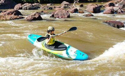 Imagem da notícia Céu, Água e Adrenalina: Cassilândia sedia o 1º Campeonato centro-oeste de canoagem de descida